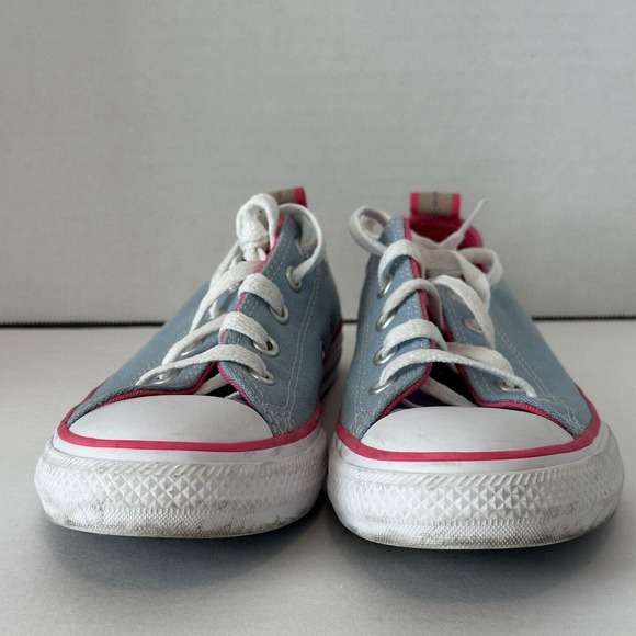 Converse Chuck Taylor, All Star Blue Pink Low Top Sneaker Girls Kids Size 1.5 Jr - Picture 7 of 14